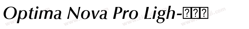 Optima Nova Pro Ligh字体转换